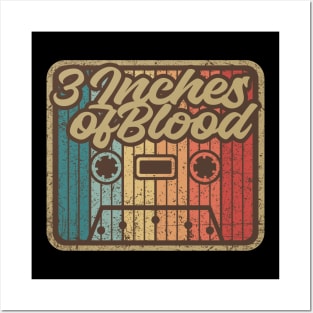 3 Inches of Blood Vintage Cassette Posters and Art